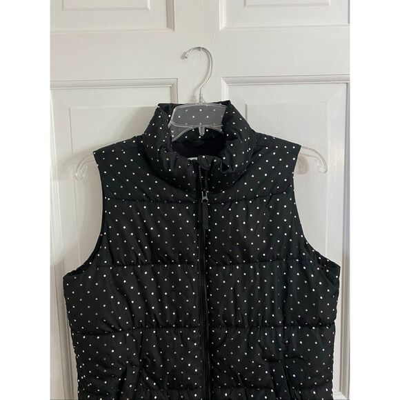 Old Navy polka dot puffer vest size girls 18 XXL - Picture 2 of 8